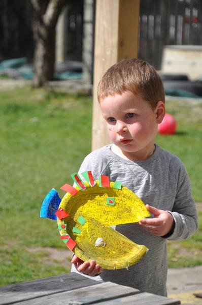 Thomas Den Hollander shows off his Dishy Fishy 